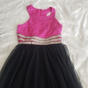 Speechless Dress black and pink size 14